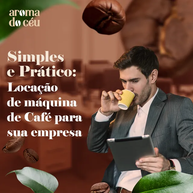 Arte para redes sociais da Aroma do Céu: Simples e prático