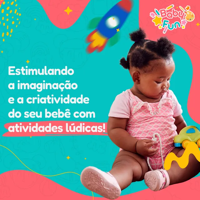 Arte para redes sociais da Baby Fun: Estimulando a imaginação e a criatividade