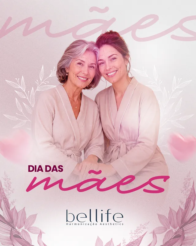 Arte para redes sociais da Bellife Macapá: Dia das Mães