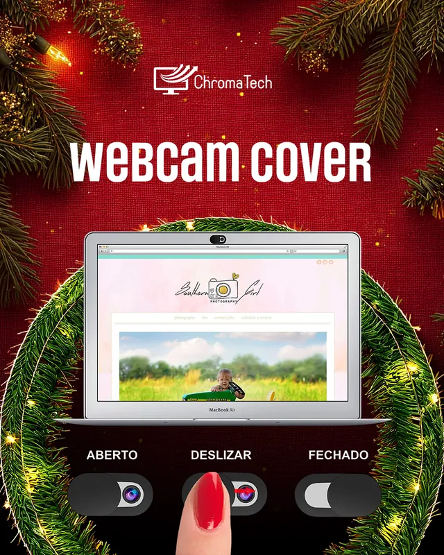 Arte para redes sociais da ChromaTech: Webcam cover
