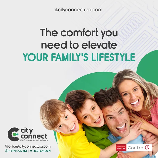 Arte para redes sociais da City Connect: O conforto para elevar o estilo de vida da família