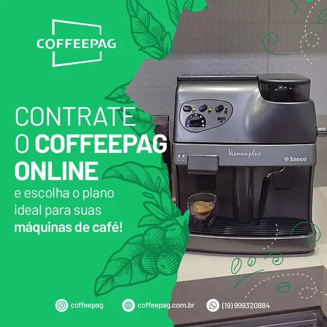 Arte para redes sociais da CoffeePag: Contrate o CoffeePag online