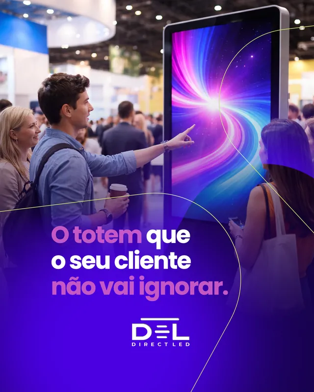Arte para redes sociais da DirectLed: O totem que o seu cliente não vai ignorar