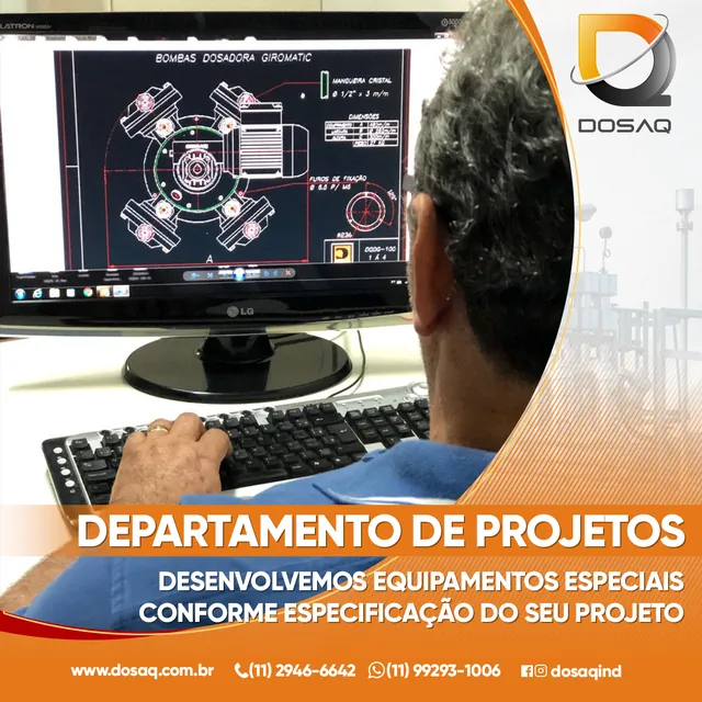 Arte para redes sociais da Dosaq: Departamento de projetos