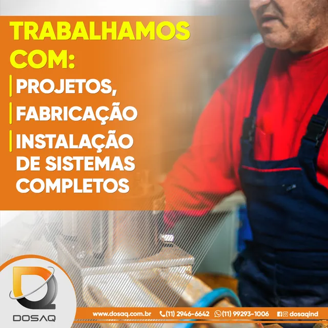 Arte para redes sociais da Dosaq: Projetos, fabricação e instalação