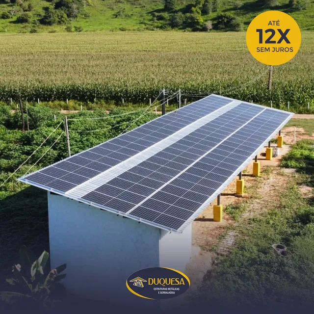 Arte para redes sociais da Duquesa Estruturas: Estrutura para placas solares