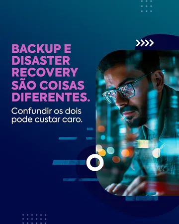 Equipe4Web, carrossel Backup e disaster recovery são coisas diferentes, tela 1
