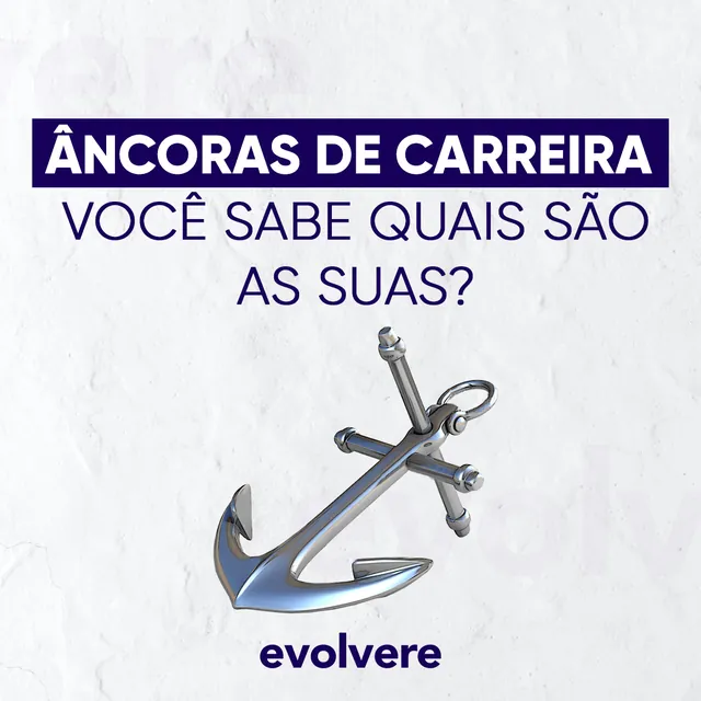 Arte para redes sociais da Evolvere: Âncoras de carreira