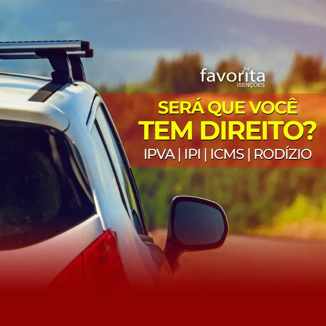 Arte para redes sociais da Favorita Veículos: Será que você tem direito?