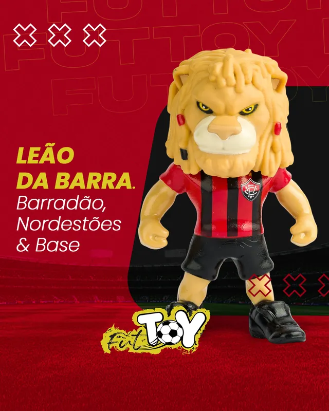 Arte para redes sociais da FutToy: Leão da Barra