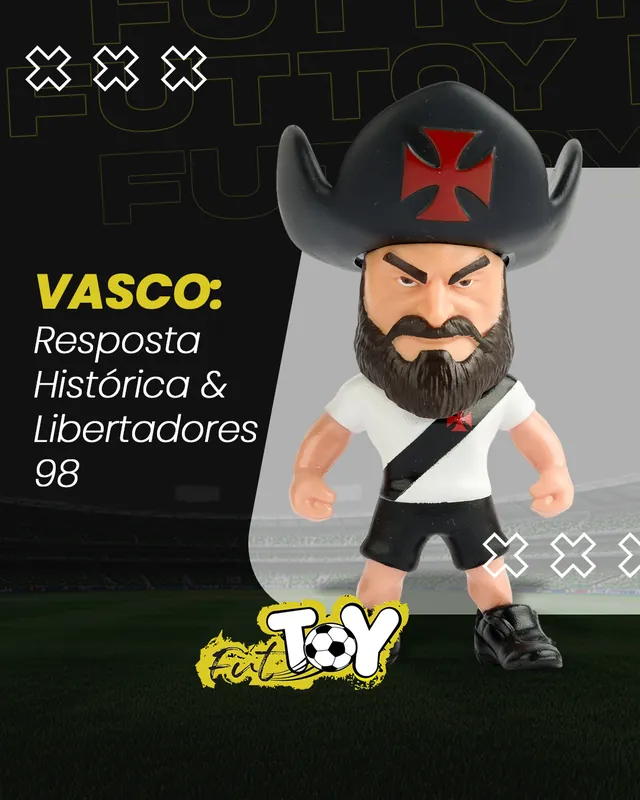 Arte para redes sociais da FutToy: Vasco: resposta histórica