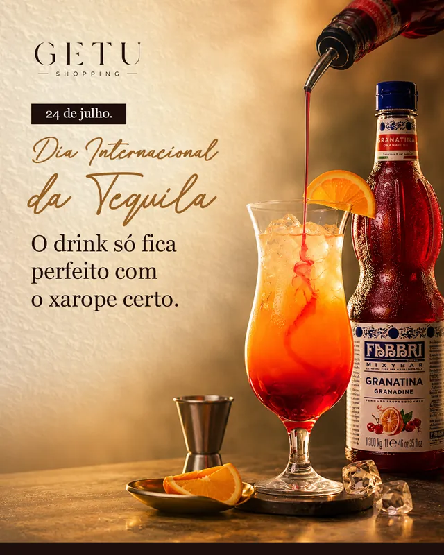 Arte da Getu Shopping: Dia Internacional da Tequila
