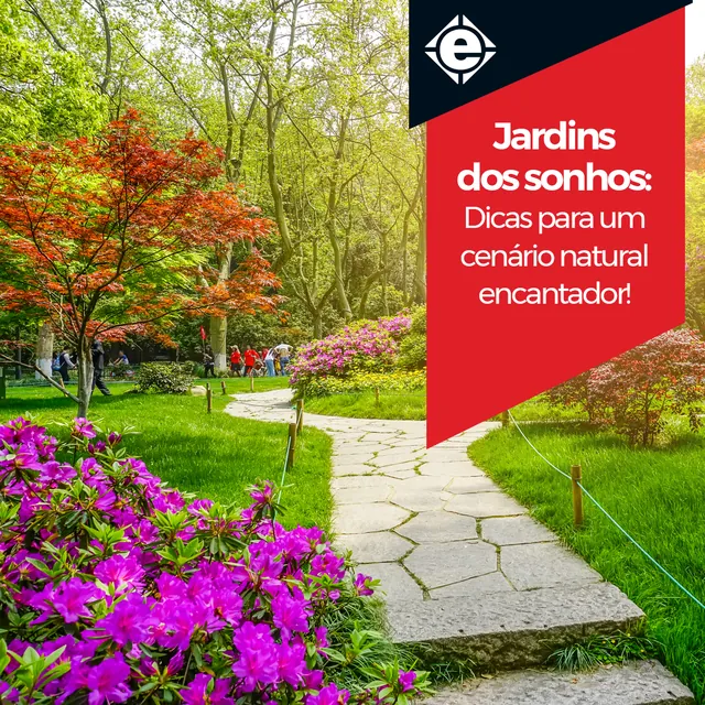 Arte para redes sociais da Grupo Emec: Jardins dos sonhos