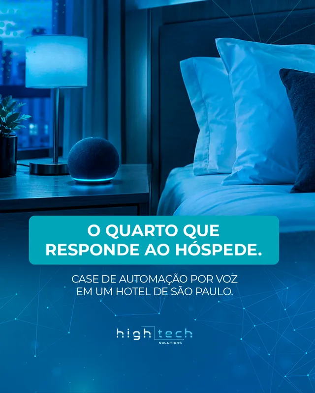 Arte da High Tech Solutions: O quarto que responde ao hóspede