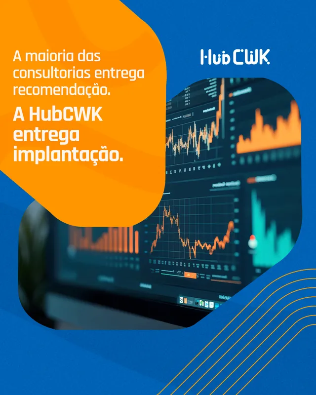 Arte para redes sociais da HubCWK: A HubCWK entrega implantação