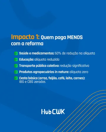 HubCWK, carrossel Reforma Tributária: sua empresa vai ganhar ou perder?, tela 2