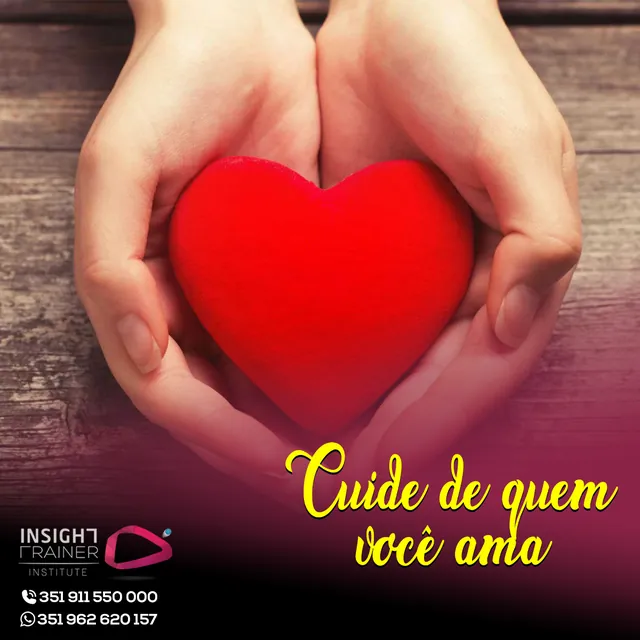 Arte para redes sociais da Insight Hipnoterapia: Cuide de quem você ama