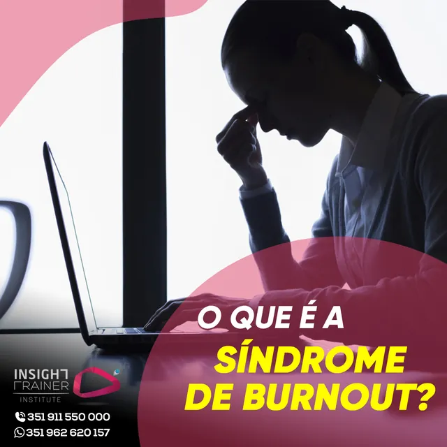 Arte para redes sociais da Insight Hipnoterapia: O que é a síndrome de burnout?