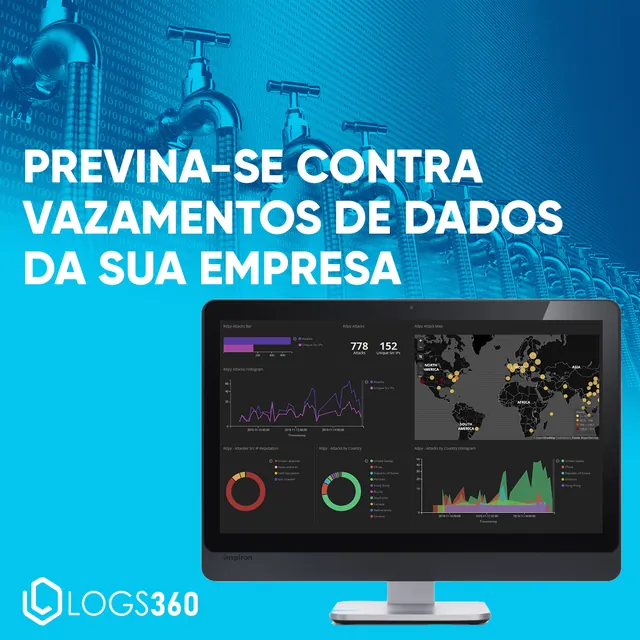 Arte para redes sociais da IT4US: Previna-se contra vazamentos de dados