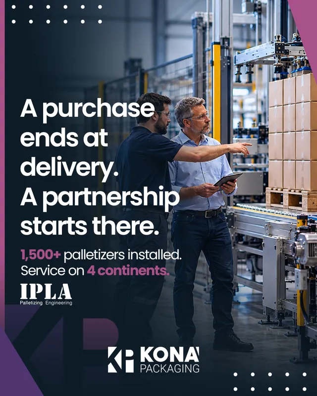 Arte para redes sociais da Kona Packaging: A compra termina na entrega. A parceria começa ali