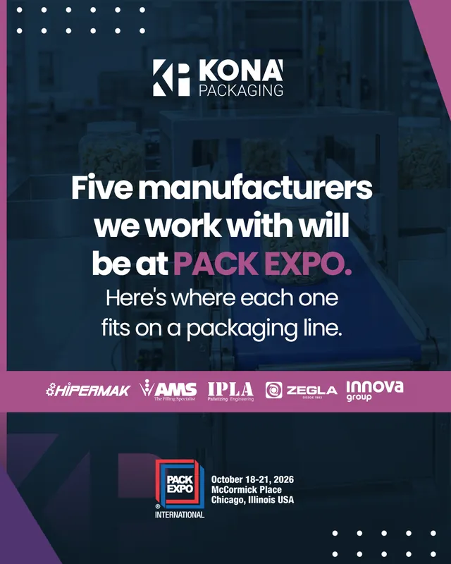 Arte da Kona Packaging: Cinco fabricantes que representamos