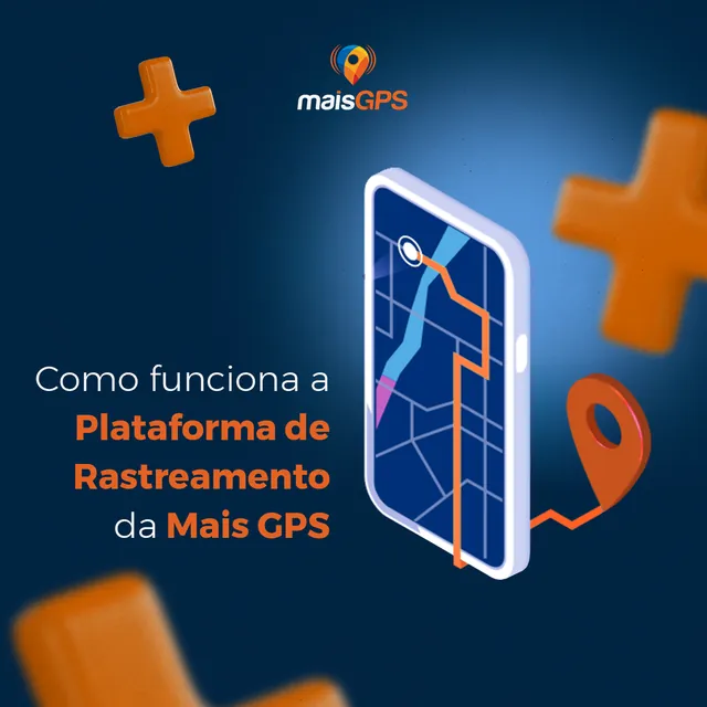 Arte para redes sociais da Mais GPS: Como funciona a plataforma de rastreamento