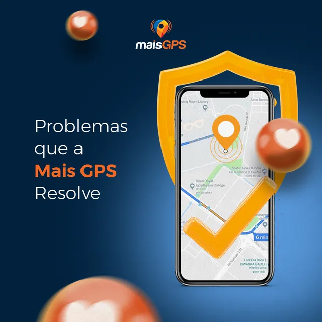 Arte para redes sociais da Mais GPS: Problemas que a Mais GPS resolve