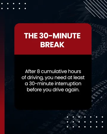 Moov Driving Academy, carrossel Hours of Service: as regras de jornada, tela 4