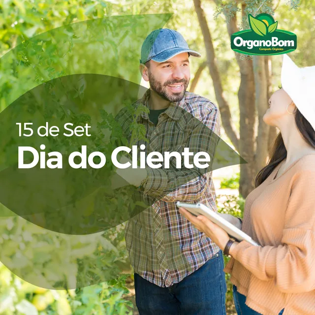 Arte para redes sociais da OrganoBom: Dia do Cliente