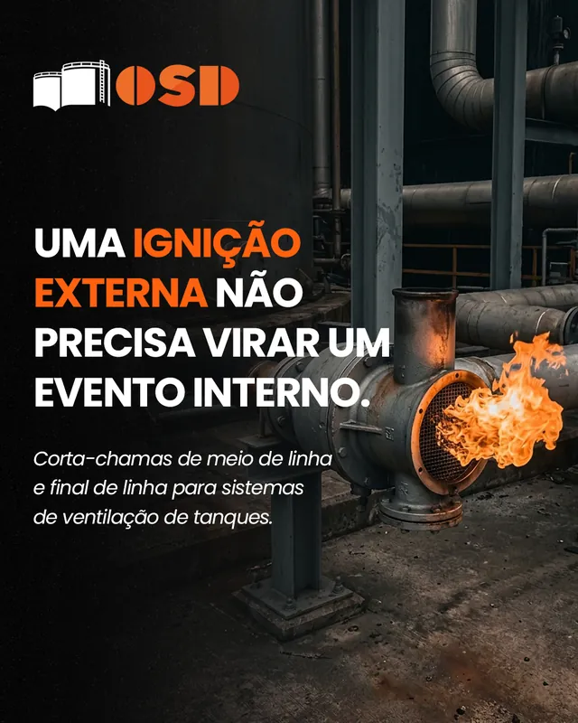 Arte para redes sociais da OSD Indústria: Ignição externa não precisa virar evento interno