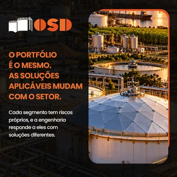 OSD Indústria, carrossel O portfólio é o mesmo, a solução muda com o setor, tela 1