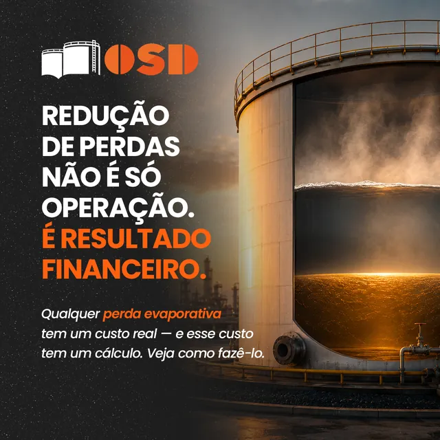Arte para redes sociais da OSD Indústria: Redução de perdas é resultado financeiro