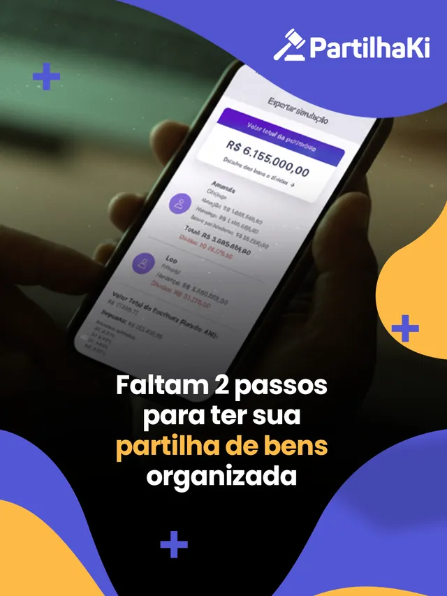 Arte para redes sociais da PartilhaKi: Faltam 2 passos para sua partilha organizada