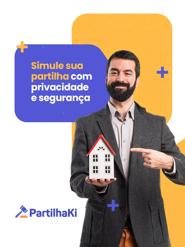 Arte para redes sociais da PartilhaKi: Simule sua partilha com privacidade