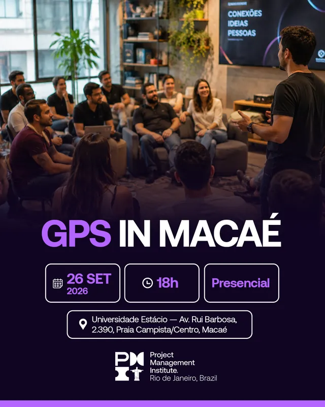 Arte para redes sociais da PMI Rio: 10 anos de histórias que transformam
