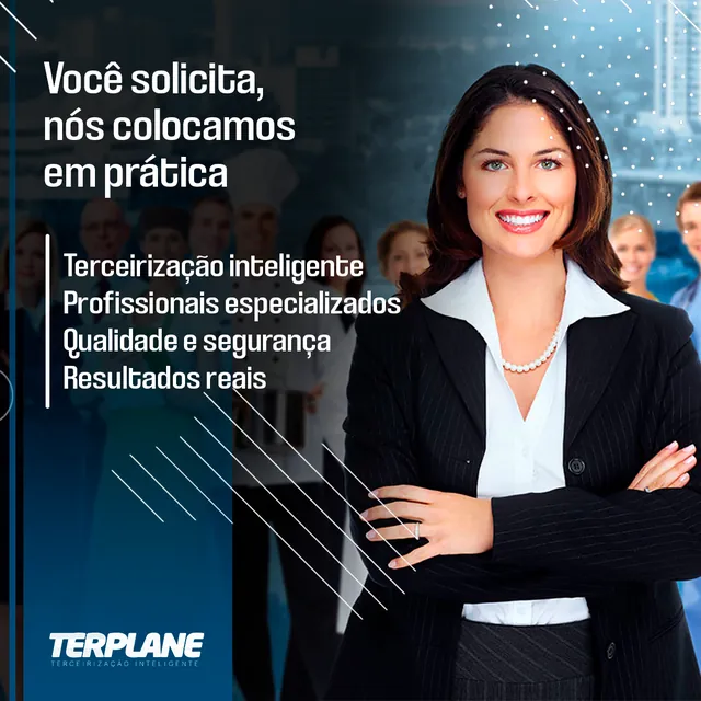 Arte para redes sociais da Terplane: Você solicita, nós colocamos em prática