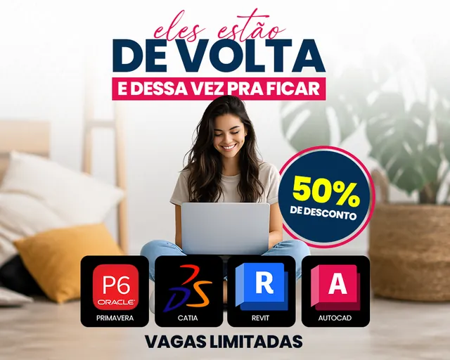 Arte da Up to Date: Campanha de volta dos cursos