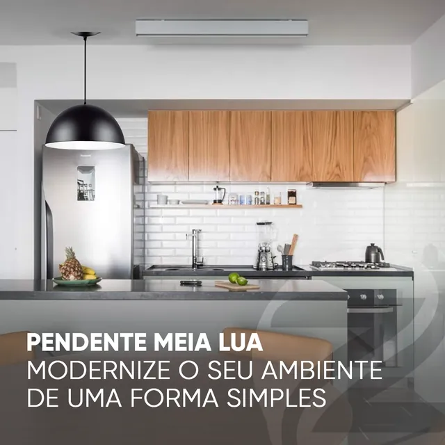 Arte para redes sociais da Zeus Store: Pendente meia lua